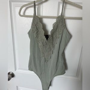 Windsor Green Lace Bodysuit